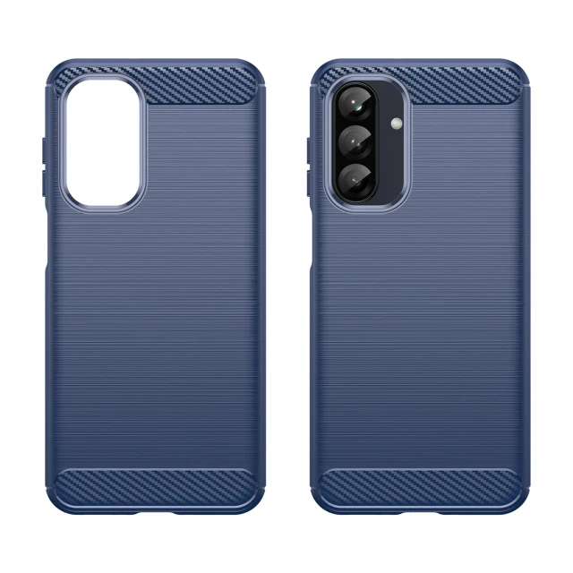 Чохол Hurtel Carbon Case для Samsung Galaxy A26 Blue (5907769372087)