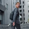 Рюкзак Wozinsky Premium на одне плече антикрадій з органайзером і USB Black (5907769372186)