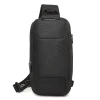 Рюкзак Wozinsky Premium на одне плече антикрадій з органайзером і USB Black (5907769372186)
