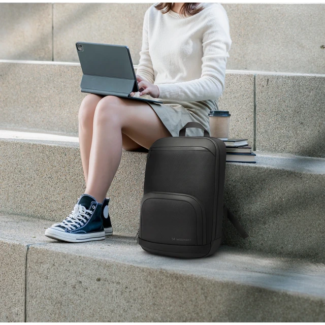 Рюкзак Wozinsky Premium для ноутбука водонепроникний Black (5907769372209)