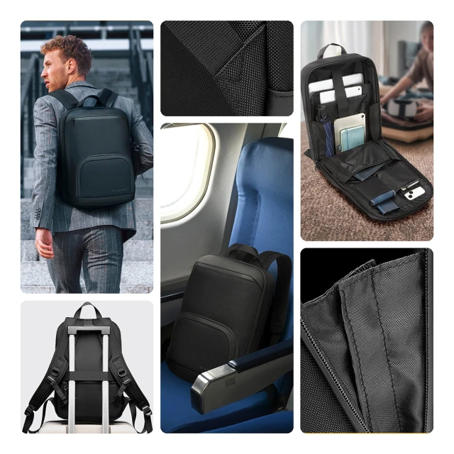 Рюкзак Wozinsky Premium для ноутбука водонепроникний Black (5907769372209)