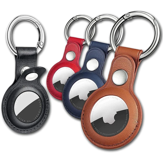 Чохол Hurtel для Apple AirTag Black, Brown, Red, Blue (4 pack) (5907769372278)