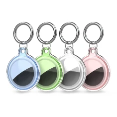 Чохол Hurtel для Apple AirTag Transparent, Green, Blue, Pink (4 pack) (5907769372353)