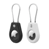 Чохол Hurtel для Apple AirTag зі сталевою лінкою Black + White (2 pack) (5907769372421)