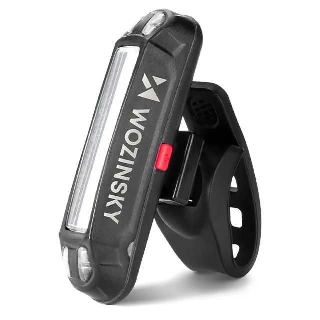 Набір велосипедних ліхтарів Wozinsky WSBLB2 передній (400 lm) і задній USB-C Black (5907769372452)