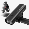 Набір велосипедних ліхтарів Wozinsky WSBLB2 передній (400 lm) і задній USB-C Black (5907769372452)