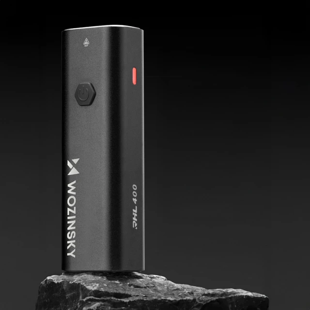 Набір велосипедних ліхтарів Wozinsky WSBLB2 передній (400 lm) і задній USB-C Black (5907769372452)