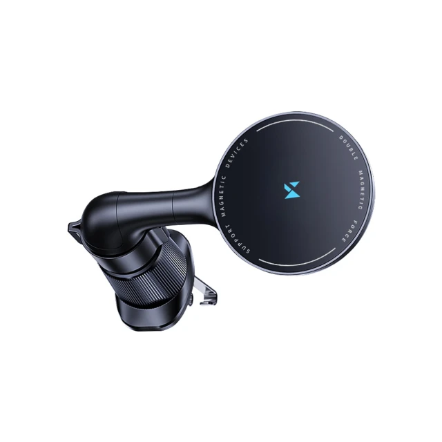 Автодержатель с функцией беспроводной зарядки Wozinsky 15W Black with MagSafe (WCT5-6S4Y)