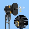 Автодержатель с функцией беспроводной зарядки Wozinsky 15W Black with MagSafe (WCT5-6S2Y)