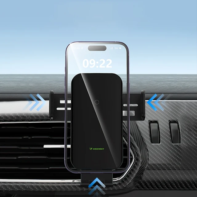 Автотримач з функцією бездротової зарядки Wozinsky 15W Black with MagSafe (WEDZ-3Y8S)