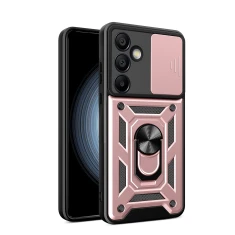 Чохол Hurtel Hybrid Armor Camshield для Samsung Galaxy A36 рожевий (5907769372810)