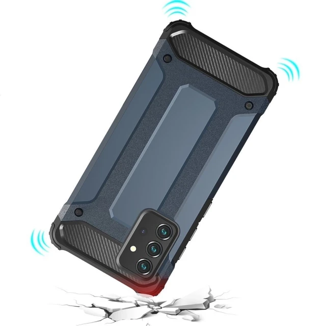 Чехол Hurtel Hybrid Armor для Samsung Galaxy A36 Silver (5907769372858)