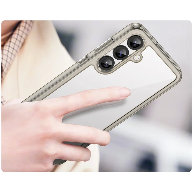 Чохол Hurtel Outer Space Case для Samsung Galaxy A36 напівпрозорий чорний (5907769372902)