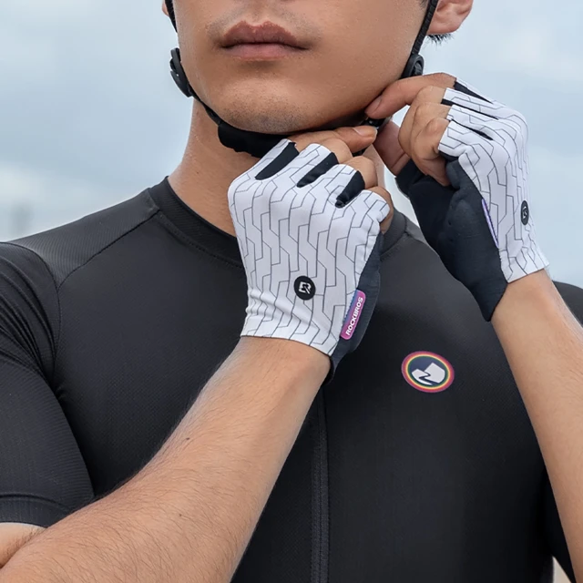 Рукавички велосипедні Rockbros MTB розмір M White-Black (1622004003)