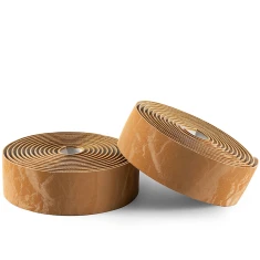 Обмотка Rockbros на кермо з PU візерунок Velour коричнева (71240004013)
