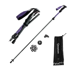 Палиця для скандинавської ходьби Qunature алюмінієва 110-130 см Purple (60000601)