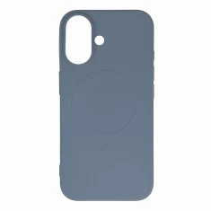 Чохол Hurtel Liquid Silicone Case для iPhone 16e Light Blue with MagSafe (5907769374708)