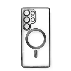 Чохол Hurtel Electroplated Case для iPhone 16e Black with MagSafe (5907769374968)