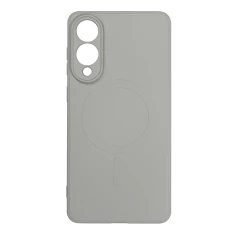 Чохол Hurtel Liquid Silicone Case для Samsung Galaxy S25 Edge Grey with MagSafe (5907769376368)