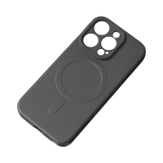 Чохол Hurtel Silicone Case для Samsung Galaxy S25 Edge Black with MagSafe (5907769376481)