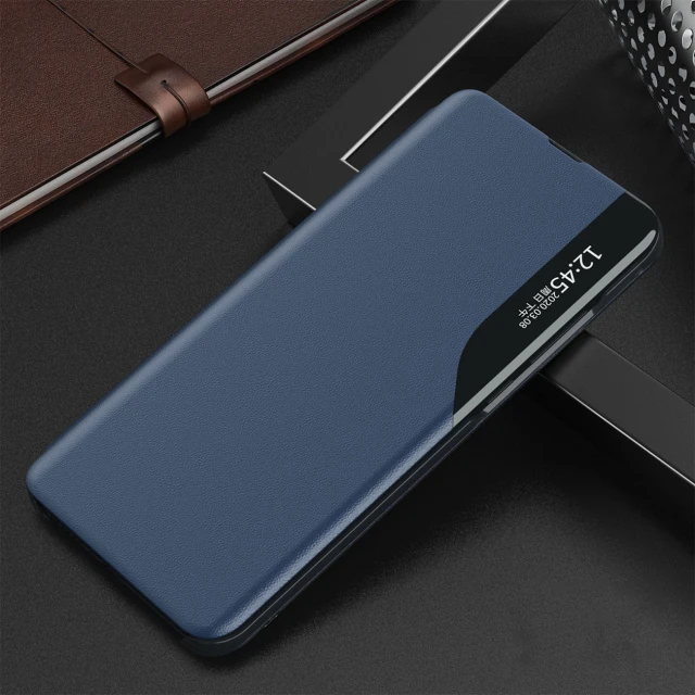 Чохол Hurtel Eco Leather View Case для iPhone 16e Blue (5907769376856)