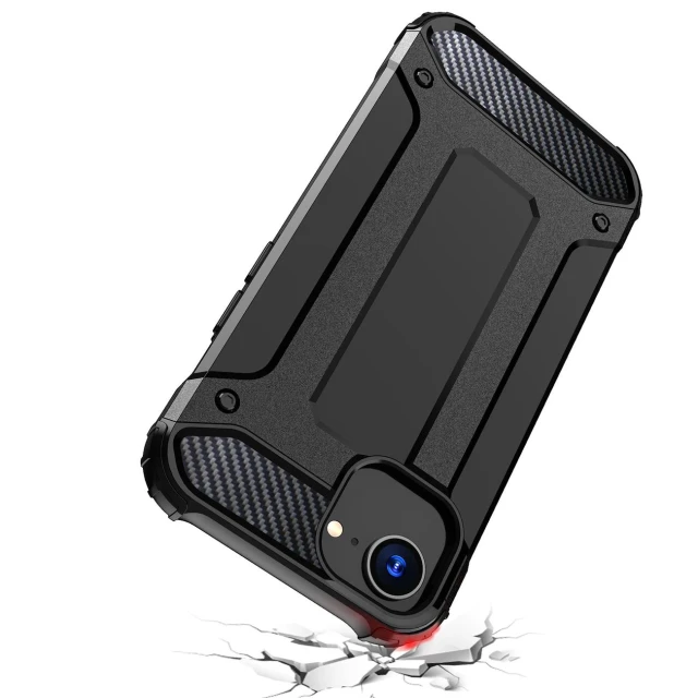 Чохол Hurtel Hybrid Armor для iPhone 16e Black (Hybrid Armor iPhone SE 2025 Black)