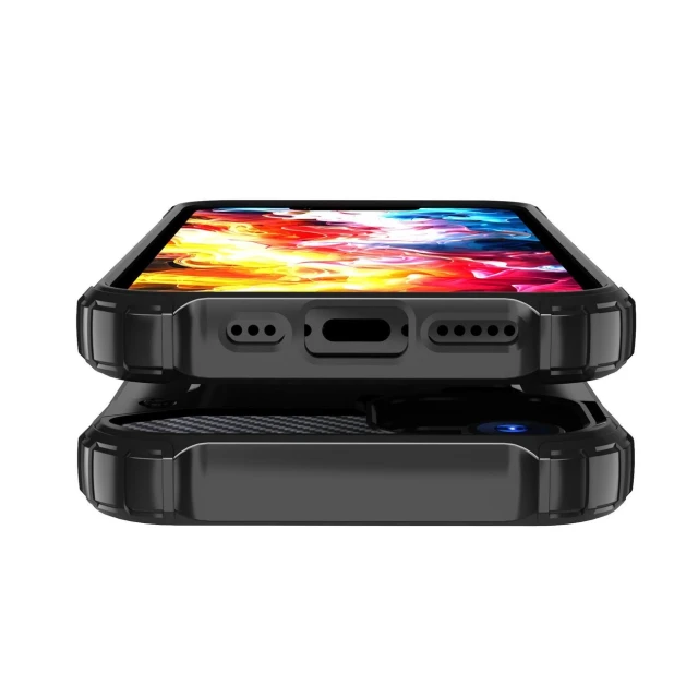 Чохол Hurtel Hybrid Armor для iPhone 16e Black (Hybrid Armor iPhone SE 2025 Black)