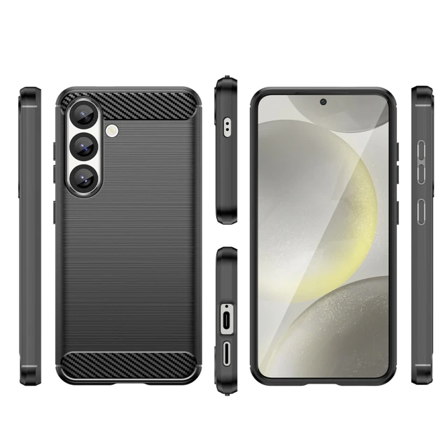 Чохол Hurtel Carbon Case для iPhone 16e чорний (5907769376948)