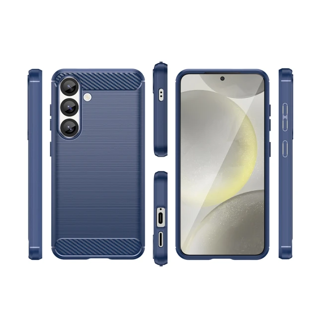 Чохол Hurtel Carbon Case для iPhone 16e Blue (5907769376955)