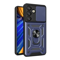 Чохол Hurtel Hybrid Armor Camshield для Samsung Galaxy S25 Edge Blue (5907769377198)