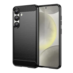 Чехол Hurtel Carbon Case для Samsung Galaxy S25 Edge Black (5907769377228)