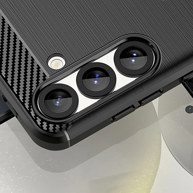 Чохол Hurtel Carbon Case для Samsung Galaxy S25 Edge Black (5907769377228)