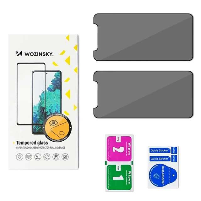 Защитное стекло Wozinsky Privacy Glass для Samsung Galaxy M16 (2 pack) (5907769377341)