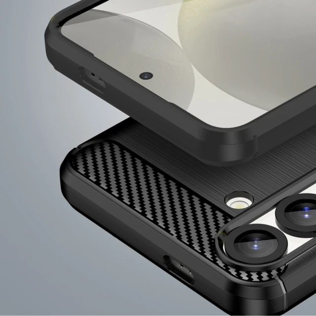 Чохол Hurtel Carbon Case для Xiaomi Poco F7 Pro Black (5907769378478)