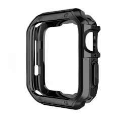 Чохол Hurtel Soft Strong Watch Case для Apple Watch Ultra 3/2/1 49 mm | Series 11/10 46 mm | Series 9/8/7/6/5/4/SE 45 mm | 44 mm Black (5907769379260)