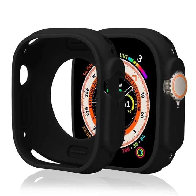 Чохол Hurtel Silicone Watch Case для Apple Watch Series 10 42 mm Black (5907769379321)