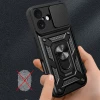 Чохол Hurtel Hybrid Armor Camshield для iPhone 17 Black (5907769379376)