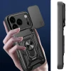 Чохол Hurtel Hybrid Armor Camshield для iPhone 17 Pro Black (5907769379390)