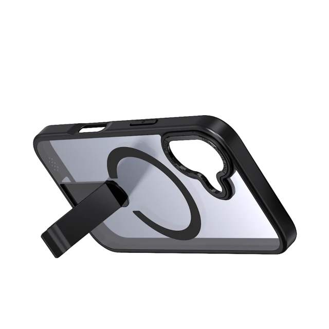 Чохол Hurtel Hybrid Armor X для iPhone 17 Black with MagSafe (5907769379451)