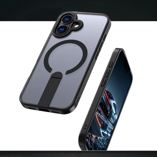 Чохол Hurtel Hybrid Armor X для iPhone 17 Black with MagSafe (5907769379451)