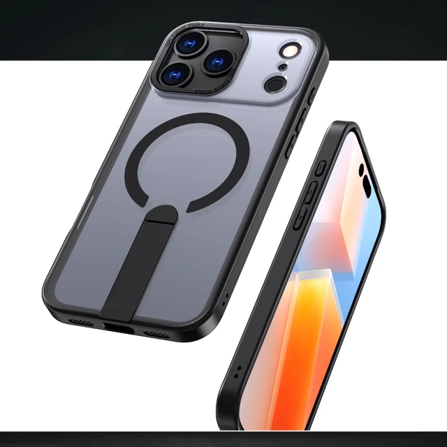 Чохол Hurtel Hybrid Armor X для iPhone 17 Pro Black with MagSafe (5907769379468)
