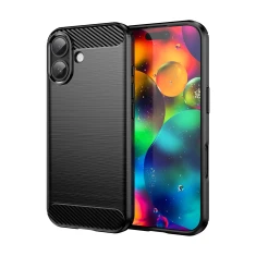 Чохол Hurtel Carbon Case для iPhone 17 Black (5907769379512)