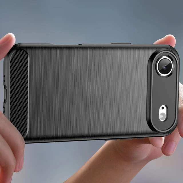Чохол Hurtel Carbon Case для iPhone 17 Air Black (5907769379536)