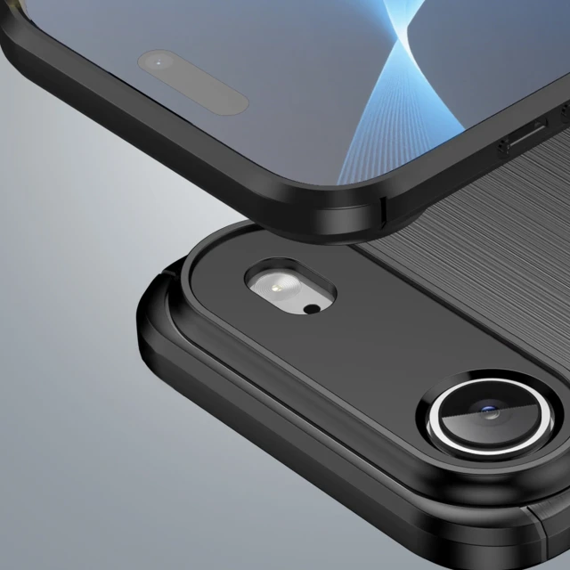 Чохол Hurtel Carbon Case для iPhone 17 Air Black (5907769379536)