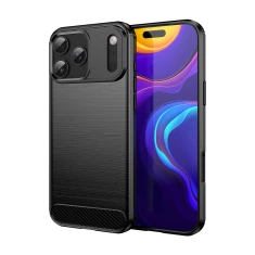Чехол Hurtel Carbon Case для iPhone 17 Pro Black (5907769379543)