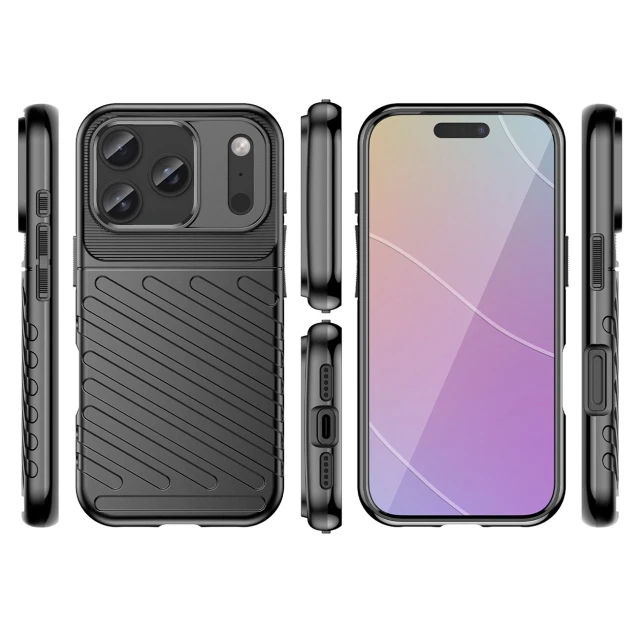 Чехол Hurtel Thunder Case для iPhone 17 Pro Черный (5907769379581)
