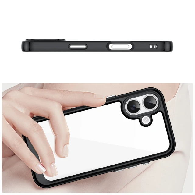 Чохол Hurtel Outer Space для iPhone 17 Black Transparent (5907769379604)