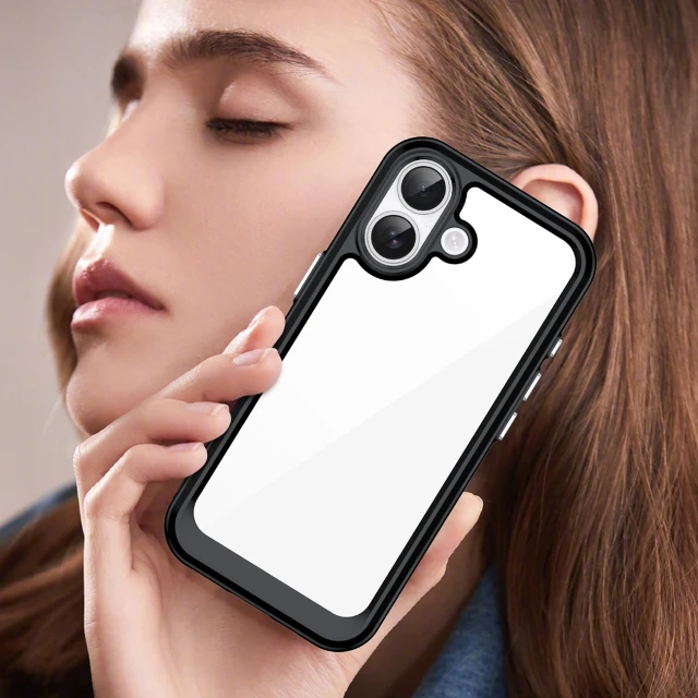Чохол Hurtel Outer Space для iPhone 17 Black Transparent (5907769379604)