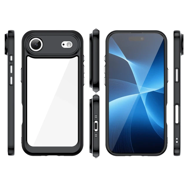 Чехол Hurtel Outer Space для iPhone 17 Air Black Transparent (5907769379611)