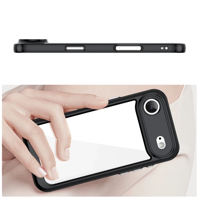 Чехол Hurtel Outer Space для iPhone 17 Air Black Transparent (5907769379611)
